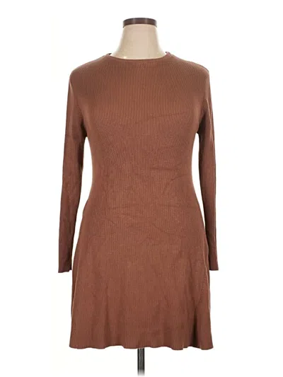 Pre-owned Primark Casual Dress In Brown