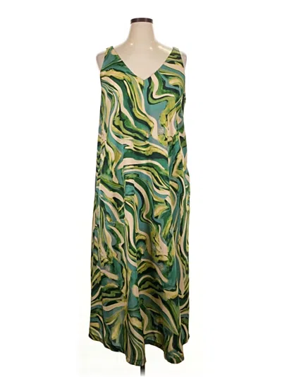 Pre-owned Primark Casual Dress In Green