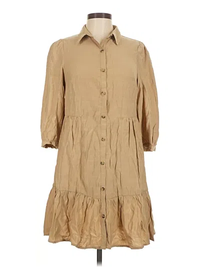 Pre-owned Primark Casual Dress In Tan
