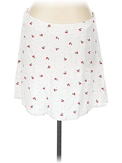 Pre-owned Primark Casual Skirt In White
