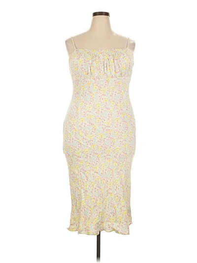 Pre-owned Primark Cocktail Dress In Yellow