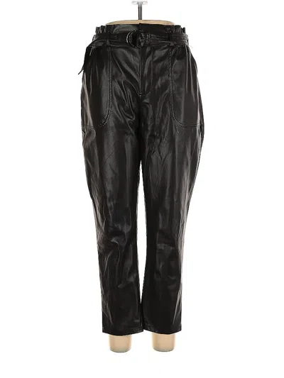 Pre-owned Primark Faux Leather Pants In Black