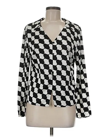 Pre-owned Primark Long Sleeve Blouse In Black