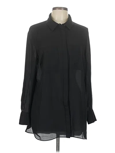 Pre-owned Primark Long Sleeve Blouse In Black