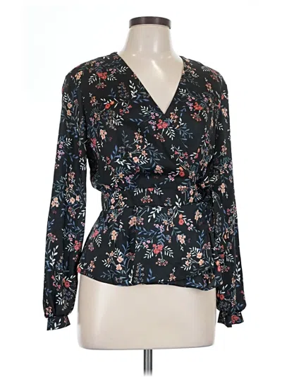 Pre-owned Primark Long Sleeve Blouse In Black