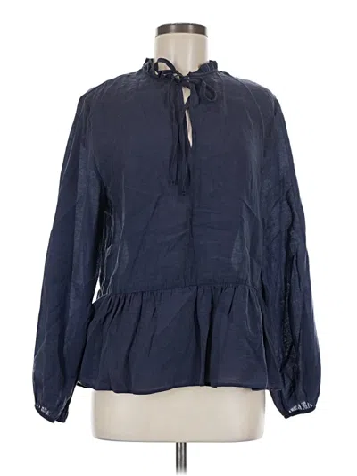 Pre-owned Primark Long Sleeve Blouse In Blue