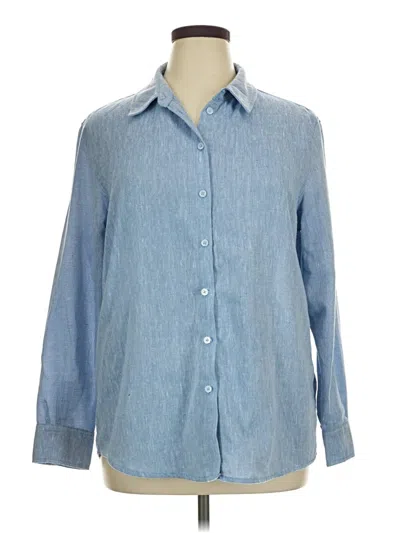 Pre-owned Primark Long Sleeve Blouse In Blue