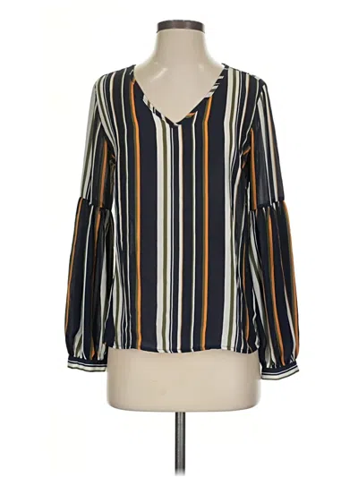 Pre-owned Primark Long Sleeve Blouse In Blue