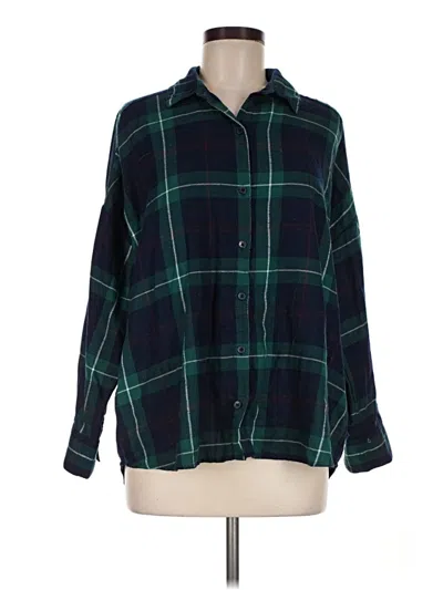 Pre-owned Primark Long Sleeve Blouse In Green