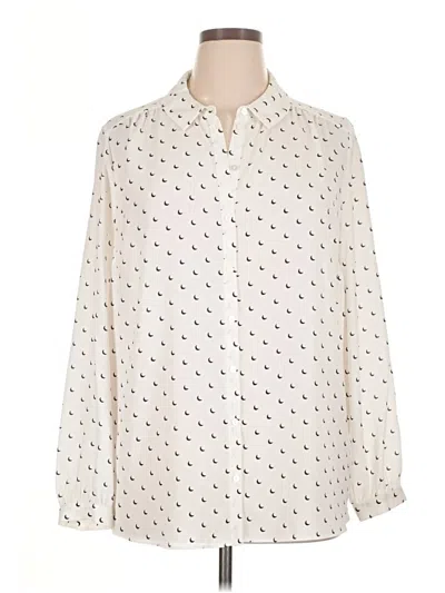Pre-owned Primark Long Sleeve Blouse In Ivory