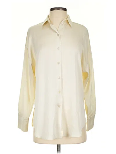 Pre-owned Primark Long Sleeve Blouse In Ivory