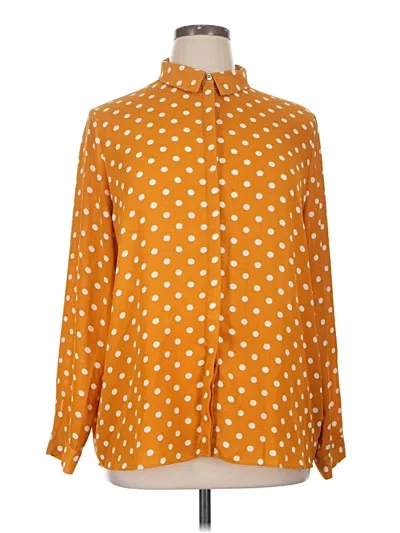 Pre-owned Primark Long Sleeve Blouse In Orange