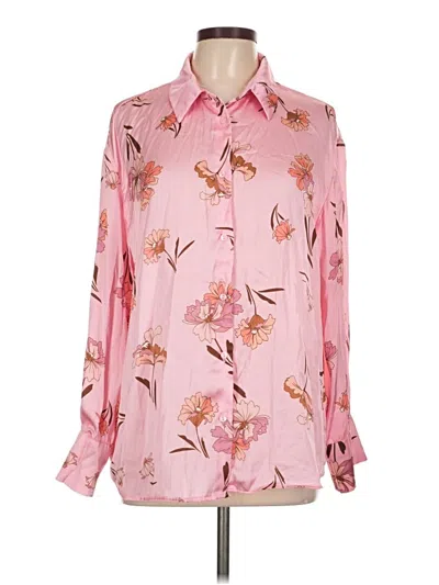 Pre-owned Primark Long Sleeve Blouse In Pink