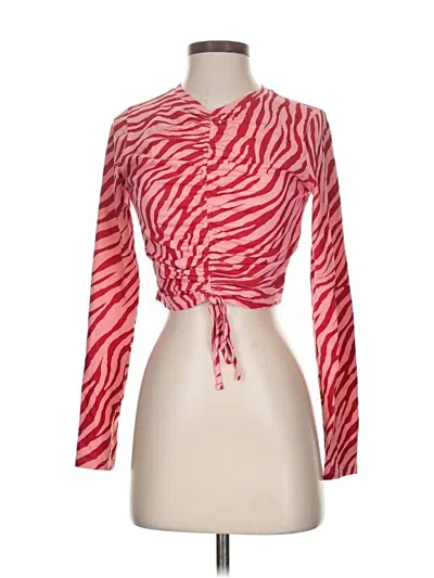 Pre-owned Primark Long Sleeve Blouse In Red