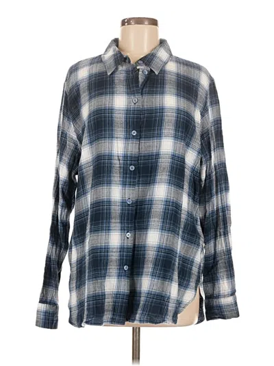 Pre-owned Primark Long Sleeve Button Down Shirt In Blue