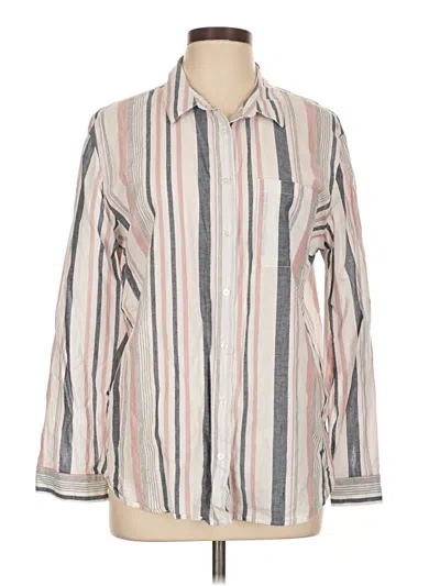 Pre-owned Primark Long Sleeve Button Down Shirt In Gray