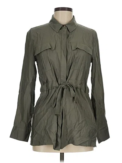 Pre-owned Primark Long Sleeve Button Down Shirt In Green