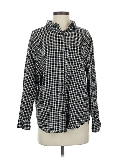 Pre-owned Primark Long Sleeve Polo Shirt In Blue