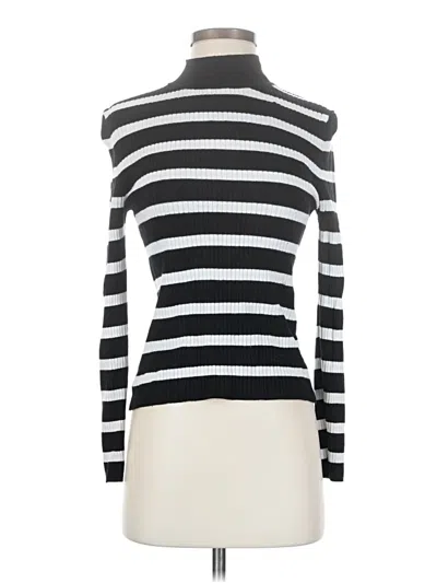 Pre-owned Primark Long Sleeve Top Black Turtleneck Tops