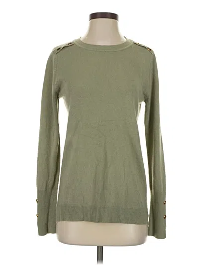 Pre-owned Primark Long Sleeve Top Green Crew Neck Tops