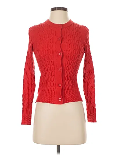 Pre-owned Primark Long Sleeve Top Red Turtleneck Tops