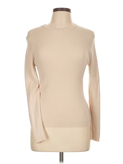 Pre-owned Primark Long Sleeve Top Tan Turtleneck Tops
