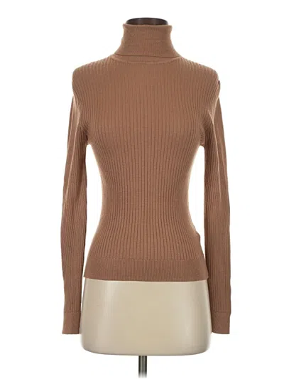Pre-owned Primark Long Sleeve Turtleneck In Brown