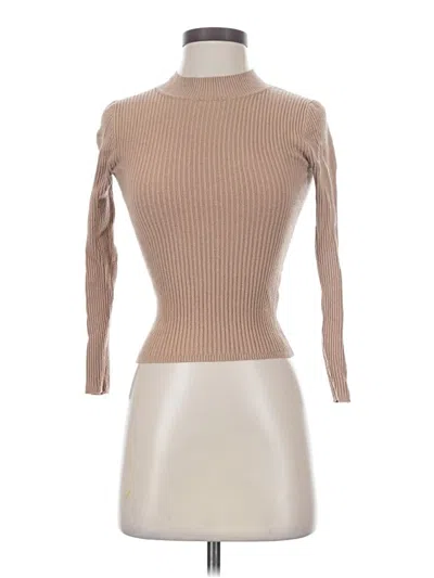 Pre-owned Primark Long Sleeve Turtleneck In Tan
