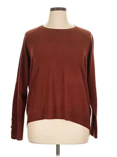 Pre-owned Primark Pullover Sweater In Burgundy