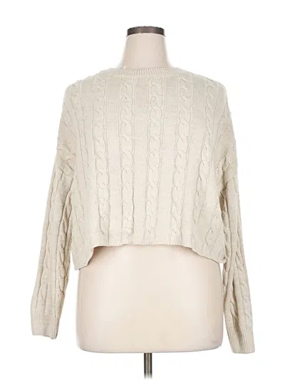 Pre-owned Primark Pullover Sweater In White