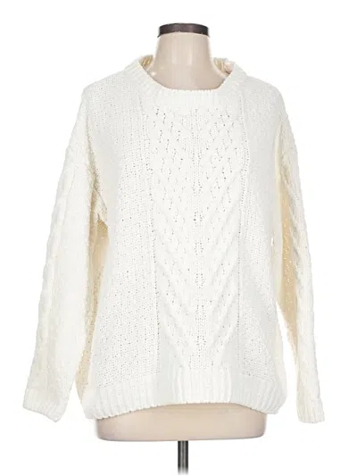 Pre-owned Primark Pullover Sweater In White