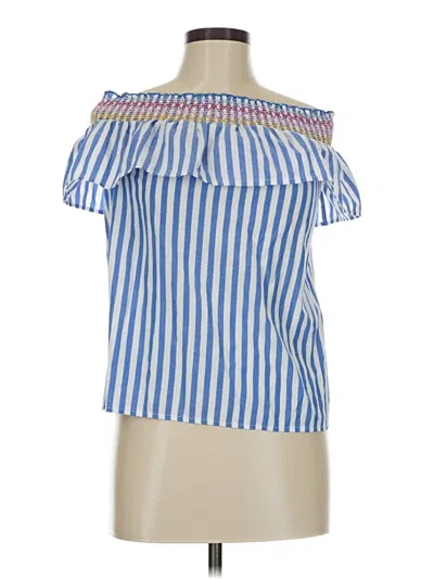 Pre-owned Primark Short Sleeve Blouse In Blue