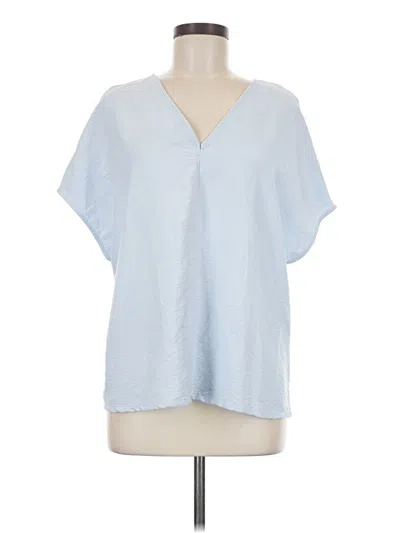 Pre-owned Primark Short Sleeve Blouse In Blue