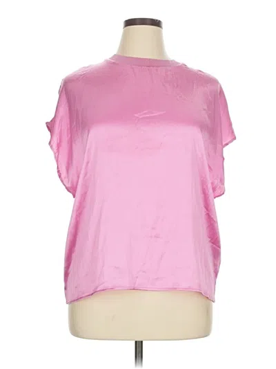 Pre-owned Primark Short Sleeve Blouse In Pink