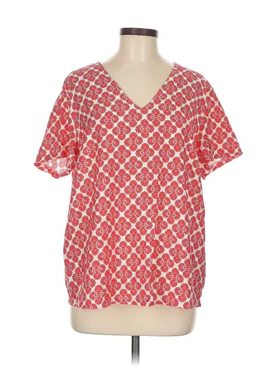 Pre-owned Primark Short Sleeve Blouse In Red