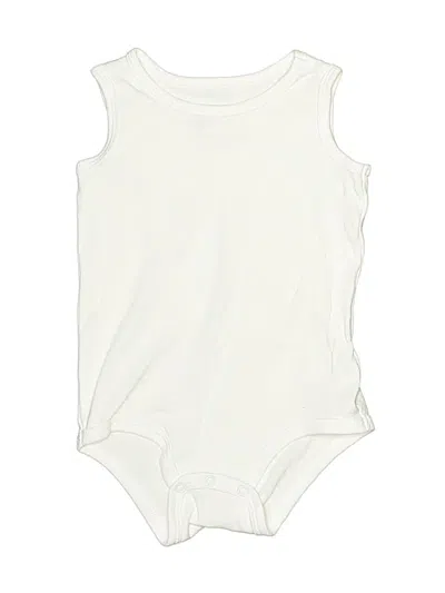 Pre-owned Primark Babies' Short Sleeve Onesie In Ivory