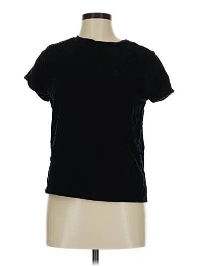 Pre-owned Primark Short Sleeve Top Black Crew Neck Tops