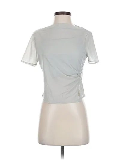 Pre-owned Primark Short Sleeve Top Silver Keyhole Neckline Tops