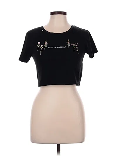 Pre-owned Primark Short Sleeve T-shirt In Black