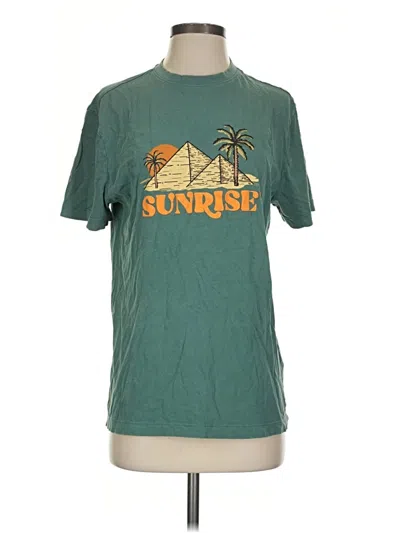 Pre-owned Primark Short Sleeve T-shirt In Green