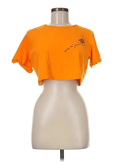 Pre-owned Primark Short Sleeve T-shirt In Orange