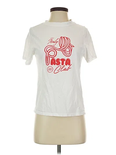 Pre-owned Primark Short Sleeve T-shirt In White