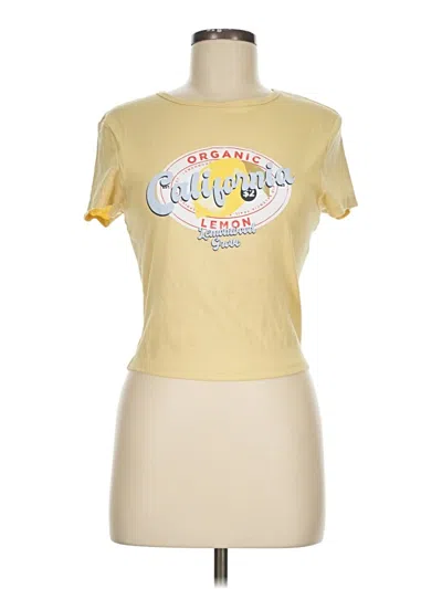 Pre-owned Primark Short Sleeve T-shirt In Yellow
