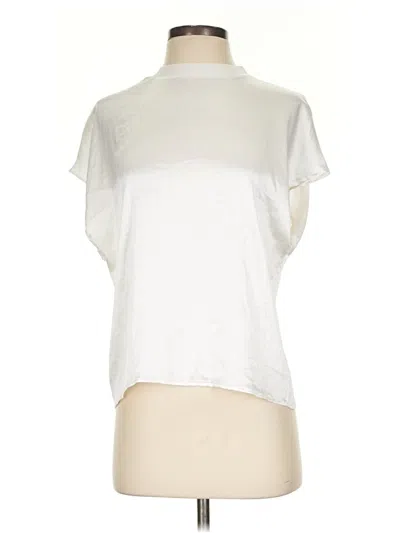 Pre-owned Primark Short Sleeve Turtleneck In Ivory