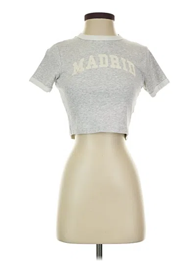 Pre-owned Primark Short Sleeve Turtleneck In Silver