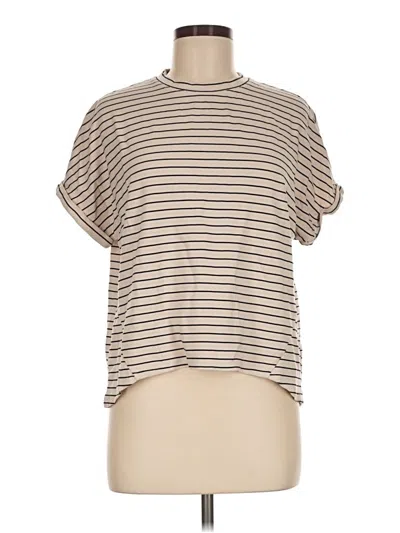 Pre-owned Primark Short Sleeve Turtleneck In Tan