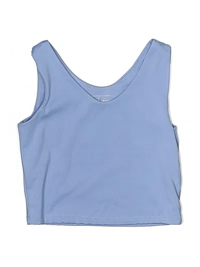 Pre-owned Primark Kids' Sleeveless Top Blue Scoop Neck Tops