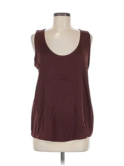 Pre-owned Primark Sleeveless Top Burgundy Scoop Neck Tops
