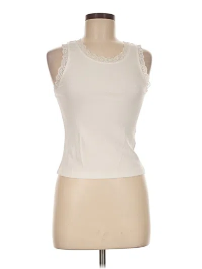 Pre-owned Primark Sleeveless Top Ivory Scoop Neck Tops
