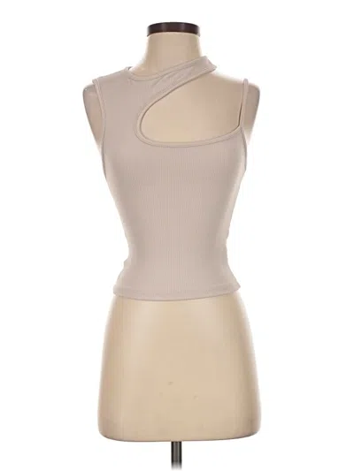 Pre-owned Primark Sleeveless Top Tan One Shoulder Neckline Tops